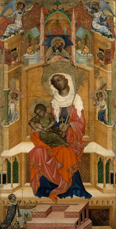 Mary Enthroned with the Child Glatz Madonna by Master of the Kaufmann Crucifixion