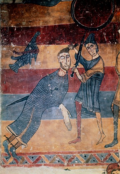 David and Goliath by Master of the Last Judgement