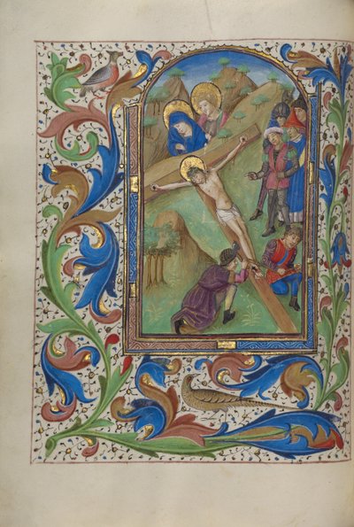 Christ Nailed to the Cross by Master of the Lee Hours