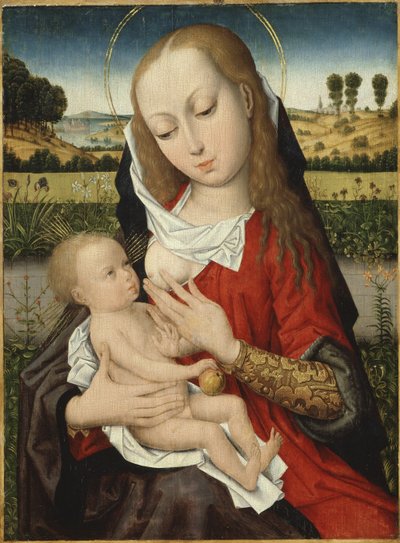 The Virgin Suckling the Child by Master of the Legend of St. Catherine