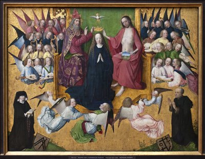 The coronation of Mary by Master of the Lyversberg Passion