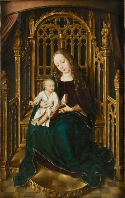 The Virgin and Child Enthroned by Master of the Magdalen Legend