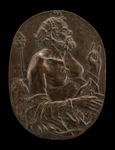 A Satyr, late 15th or early 16th century by Master of the Martelli Mirror