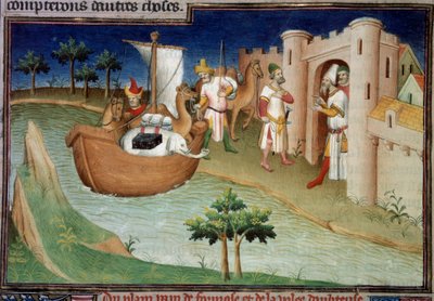 The Polo Brothers Arrive in Ormuz from India by Master of the Mazarine
