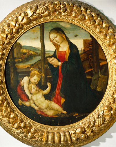 Madonna and Child with St. John by Master of the Miller Tondo (attr. to)