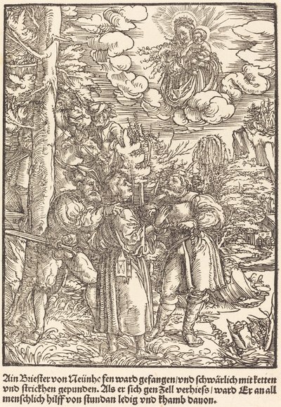 Ain Briester von Neunhe ... by Master of the Miracles of Mariazell