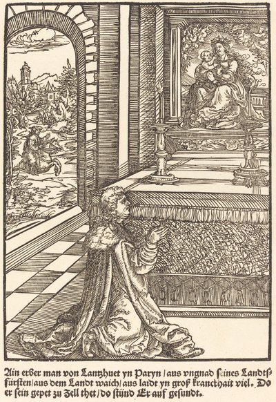 An Honest Man from Lanshuet by Master of the Miracles of Mariazell