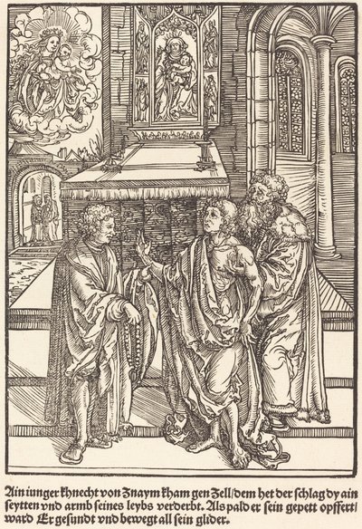 A Young Knight from Znaym by Master of the Miracles of Mariazell