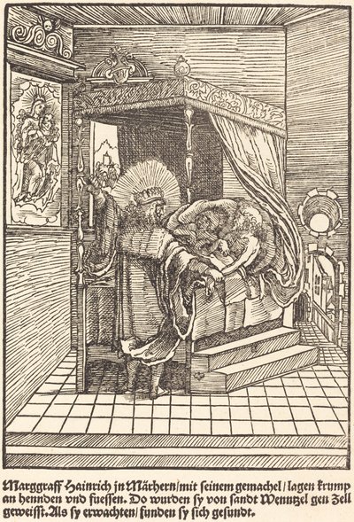 Marggraff Heinrich in Marhern ... by Master of the Miracles of Mariazell