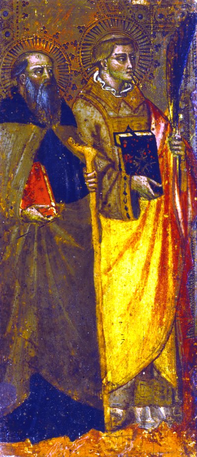 St Anthony Abbot and a Martyr, c. 1355-c. 1390 by Master of the Misericord