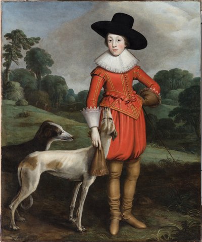 Portrait of William II, Prince of Orange, as a Boy by Master of the Monteviot Boy in Red