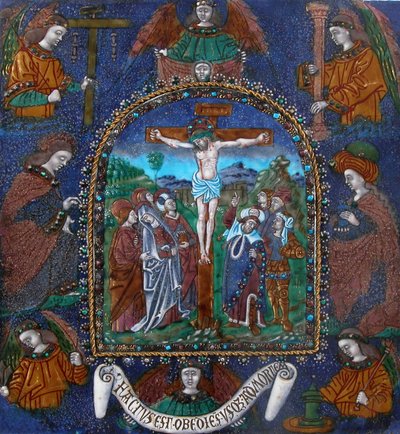 Plaque with the Crucifixion, French by Master of the Orleans Triptych