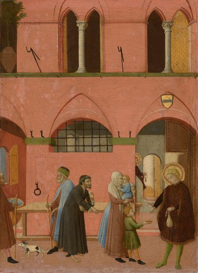 Saint Anthony Distributing His Wealth to the Poor by Master of the Osservanza