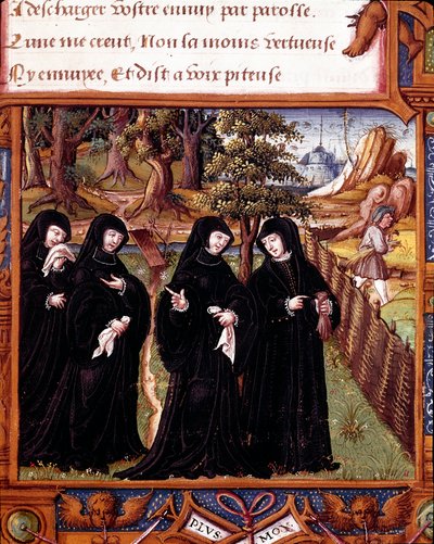 Representation of the Queen of Navarre Margaret of Angoulême Talking with Her Companions from 