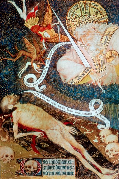 The Judgement of Death, early 15th Century by Master of the Rohan Hours
