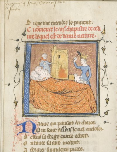 Miniature from a Manuscript of the Roman de la Rose by Guillaume de Lorris and Jean de Meun by Master of the Rose novels