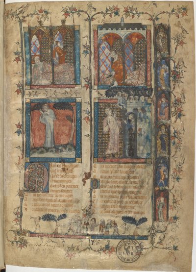 Miniature from a Manuscript of the Roman de la Rose by Guillaume de Lorris and Jean de Meun by Master of the Rose novels
