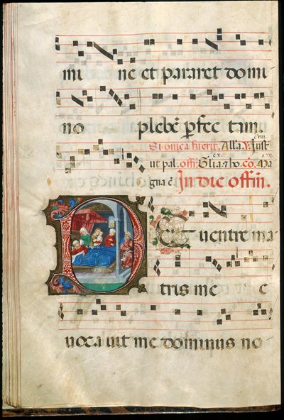 Folio from a gradual, late 15th century by Master of the Saluces Hours (attr. to)