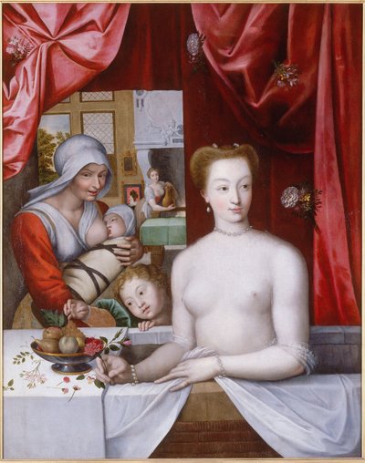 Gabrielle d’Estrées in the Bath by Master of the School of Fontainebleau