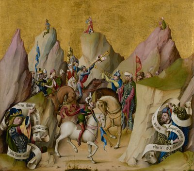 The Meeting of the Three Kings, with David and Isaiah (recto); The Assumption of the Virgin (verso) by Master of the St. Bartholomew Altarpiece