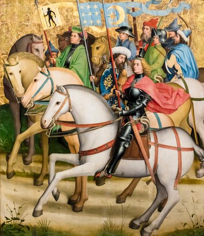 The Three Wise Men and Their Retinue, circa 1450/55 by Master of the Sterzing Altarpiece