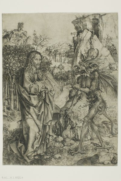 The Temptation of Christ by Master of the Strache Altar