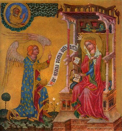 Annunciation of the Virgin Mary, c1350 1955 by Master of the Vyssi Brod Altar