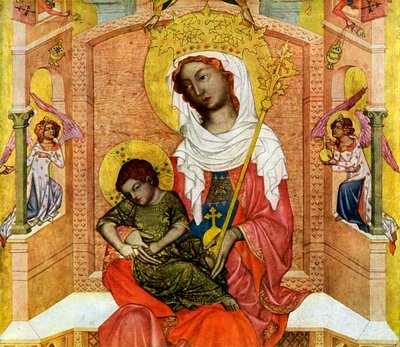 Madonna of Kladsko, detail, c1350 1955 by Master of the Vyssi Brod Altar