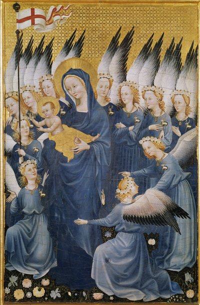 The Virgin has the Child by Master of the Wilton Diptych