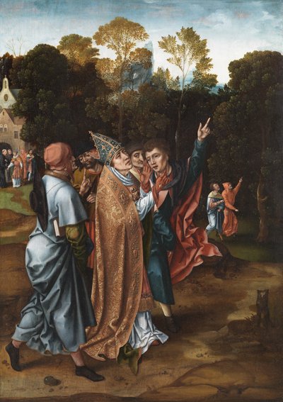 Vision of the Bishop by Master of the von Groote Adoration