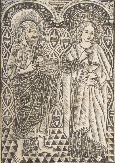 Saint John the Baptist and Saint John the Evangelist, 15th century by Master with the Cologne Arms