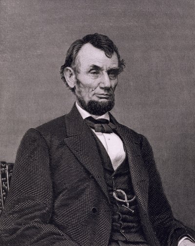 Abraham Lincoln, Engraved from a Photograph by William G. Jackman by Mathew (after) Brady