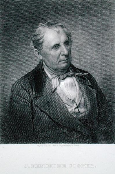James Fenimore Cooper (1789-1851), engraved by Henry Bryan Hall after a daguerreotype by Mathew (after) Brady