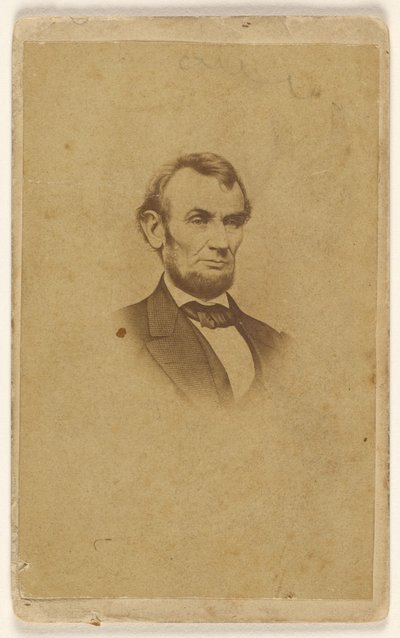 Engraving of Abraham Lincoln after a photograph by Mathew B. Brady by Mathew B. Brady