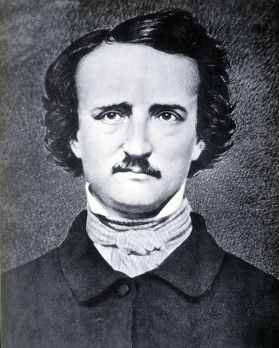 Portrait of American writer Edgar Allan Poe (1809 - 1849) photograph by Brady in the 19th century by Mathew B. Brady