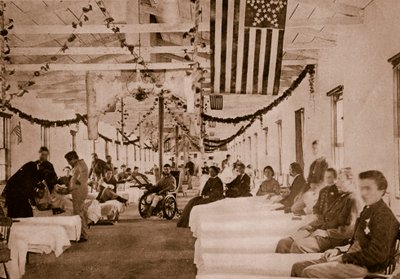 Army Hospital near Washington, D.C., 1861-65 by Mathew B. Brady