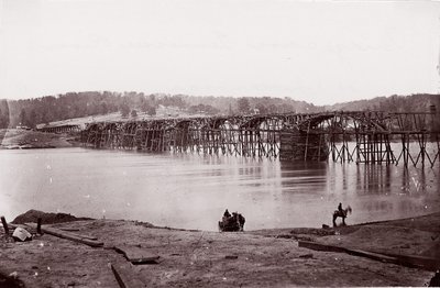 Bridge Across Tennessee River at Chattanooga by Mathew Brady