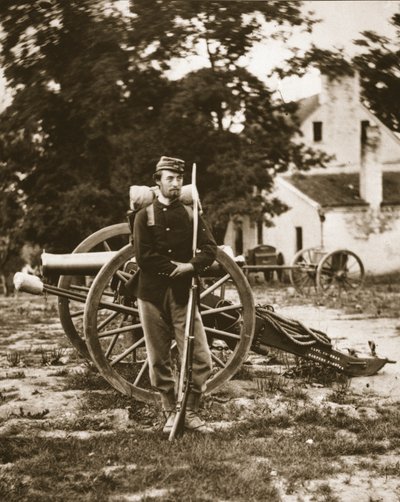 D.W.C. Arnold, a private in the Union Army, near Harper