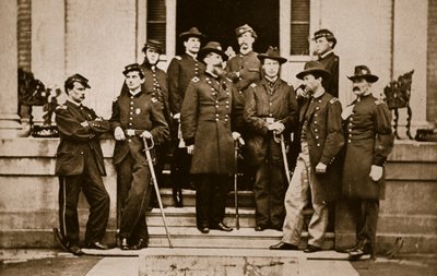 General O. B. Wilcox and Staff, 1861-65 by Mathew B. Brady