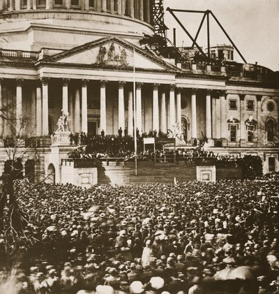 Inauguration of President Lincoln, 4th March 1861 by Mathew B. Brady