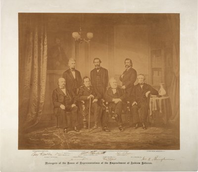 Managers of the House of Representatives of the Impeachment, 1868 by Mathew B. Brady