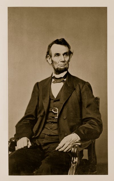 Portrait of Abraham Lincoln (1809-65) by Mathew B. Brady