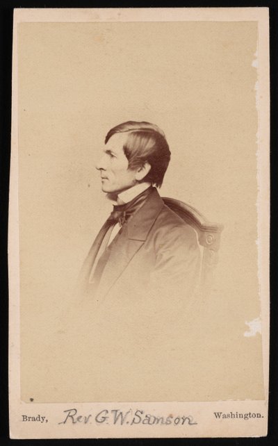Portrait of Rev. George Whitefield Samson by Mathew Brady
