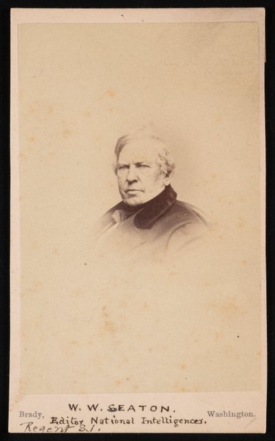Portrait of William Winston Seaton 1785-1866, Before 1866 by Mathew Brady