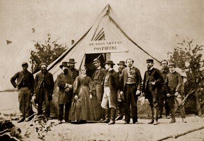 The Post Office, Headquarters of the Army of the Potomac, 1861-65 by Mathew B. Brady