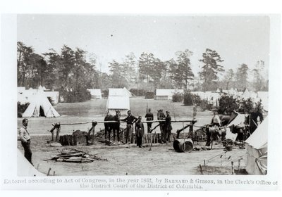 Yankee Headquarters, Camp Whinfield, 3rd May 1862 by Mathew B. Brady