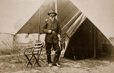 General G. Meade in Camp by Mathew and studio Brady