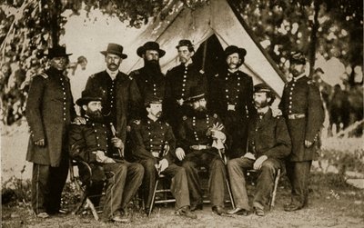 General Jefferson C. Davis and Staff by Mathew and studio Brady
