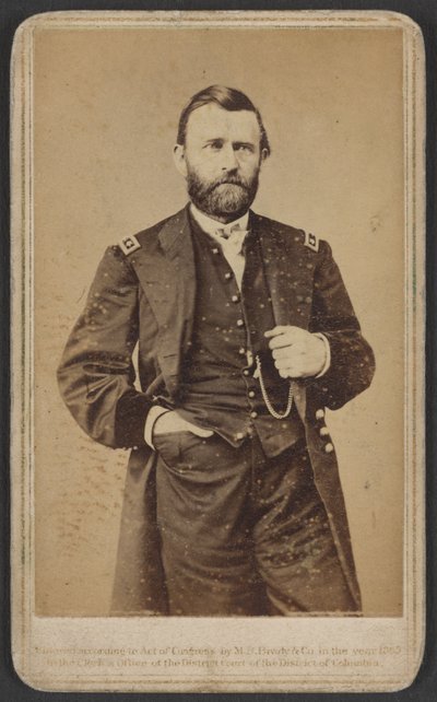 Maj. Gen. Ulysses S. Grant, officer of the Federal Army by Mathew and studio Brady