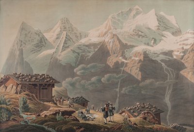 The Jungfrau, the Münch, the Eiger from Wengernalp by Mathias Gabriel Lory